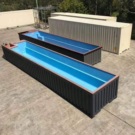 Glasspanel Pool Container  40 ft
