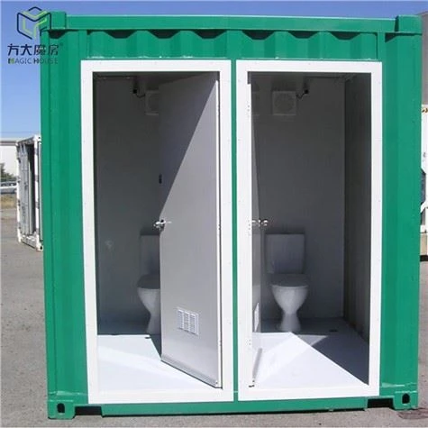 Toaletter laget av containere